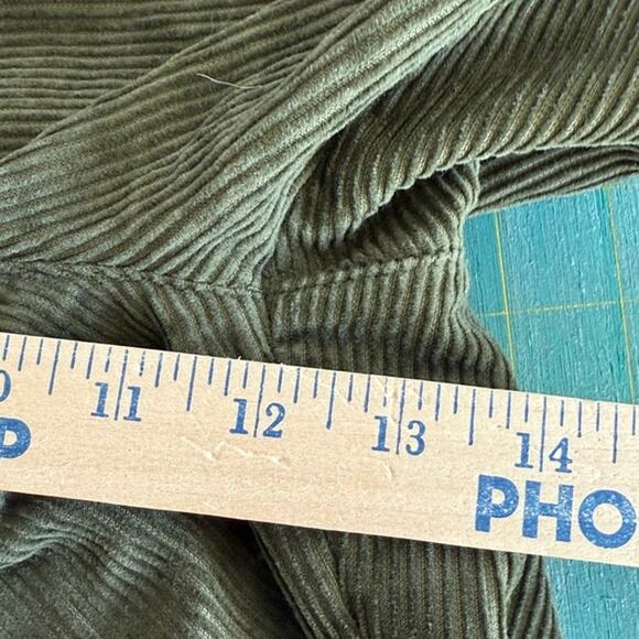 Vintage Woolrich High Rise Corduroy Trouser Pants Dark Ivy Green Women's sz 6 - Picture 5 of 6